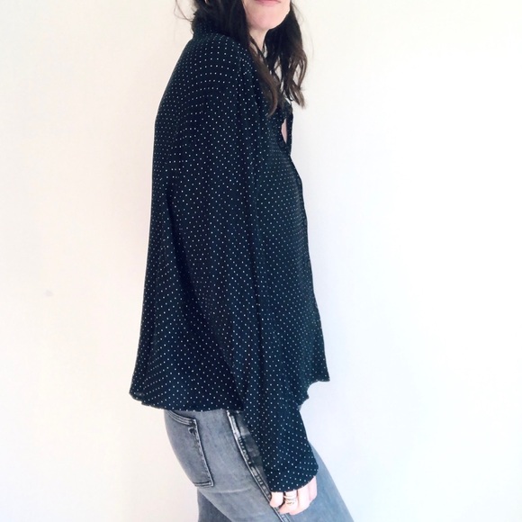 Polka dot silk button down - Picture 5 of 16